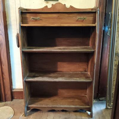 LOT 1: Antique Open Bookcase