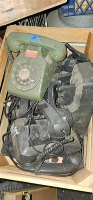 Box of vintage Telephones! Instant collection