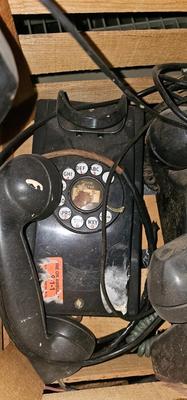Box of vintage Telephones! Instant collection