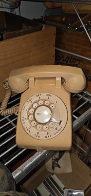 Vintage Rotary Dial telephone a light pink