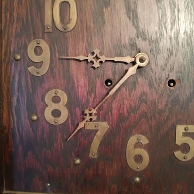 LOT 1: Arts & Crafts Tall Case Mission Clock