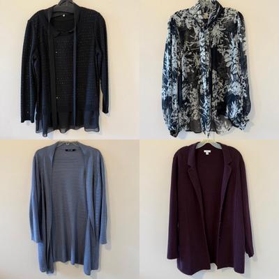 Casual Tops & Cardigans by J. Jill, Lafayette 148, & More, Size L (GB2-HS)