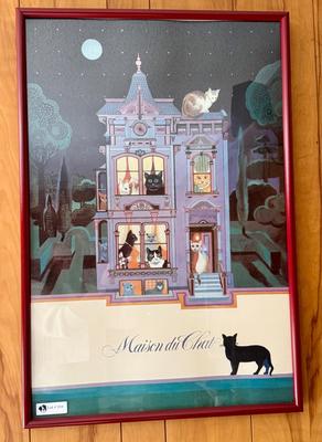 Vintage Bill Logan "House of Cats" Print