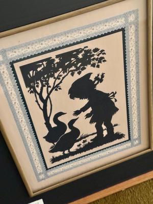 Vintage Silhouette Print