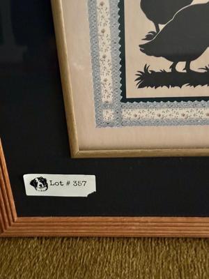 Vintage Silhouette Print