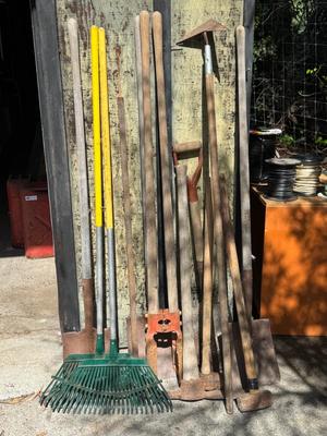 Lot of 13 used Garden Tools