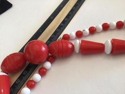 Red Costume Necklace