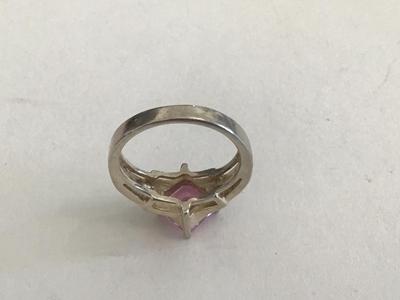 925 Silver Pink Stone