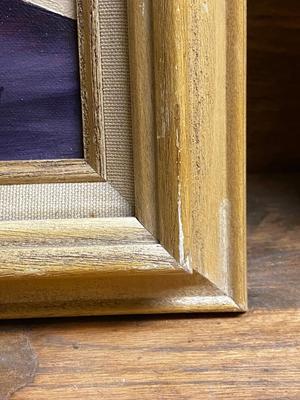 Adorable kitten painting Naif Primitive