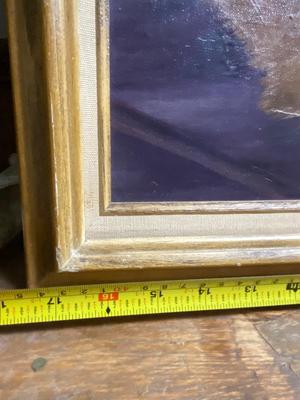 Adorable kitten painting Naif Primitive