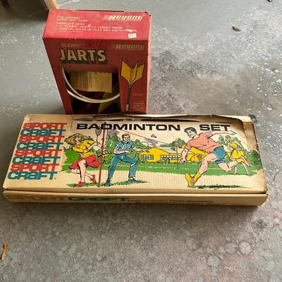 G1462 Vintage Badminton Set & Jarts