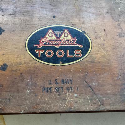 G1480 Large U.S. Navy G & D Round Die Screw Plate No. 1 Pipe Threading Tool