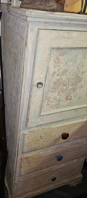 Vintage Cabinet with a door and 3 drawers