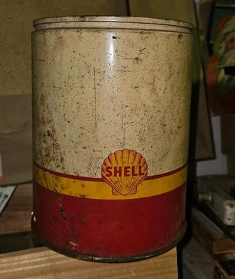 1950's Shell Motor Oil Can