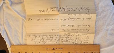 A few letters from 1870s, Paper Ephemera