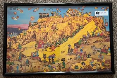 Framed Poster Print "Masada Will Never Fall Again,"
