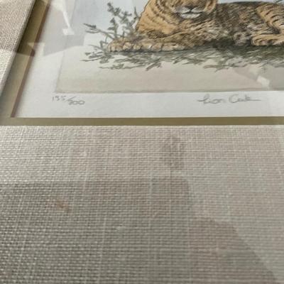 L1489 Signed & Numbered Lion Cub Engraving by Carol Collette