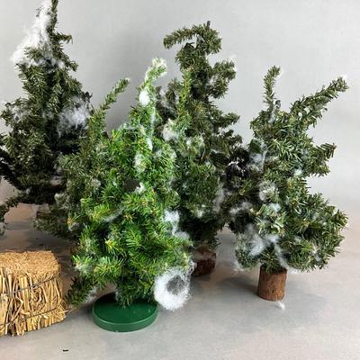 A1491 Lot of Misc. Artificial Christmas Trees