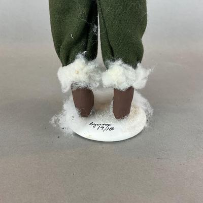SR1497 SIGNED & NUMBERED Byers' Choice Caroler with Snow Shoes 11"