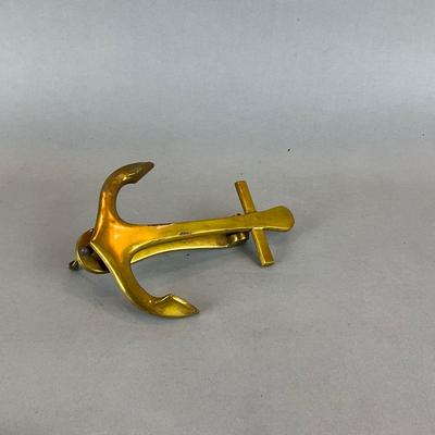 K1502 Large Brass Anchor Door Knocker