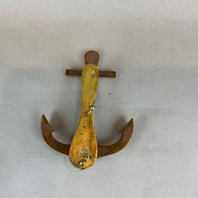 K1502 Large Brass Anchor Door Knocker