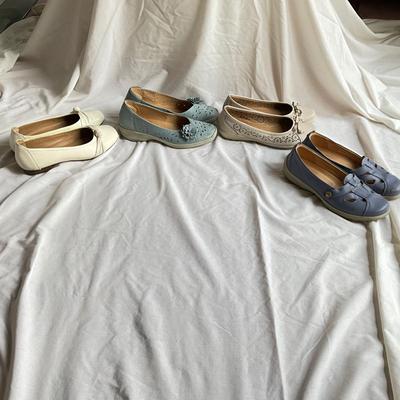 M1519 Lot of Four pairs of HOTTER Ladies Flat Shoes