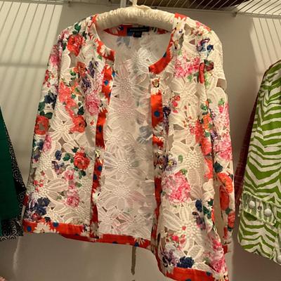 M1531 Lot of Eleven Ladies Dress Jackets Neiman Marcus, Tyler Boe, Chicos and more