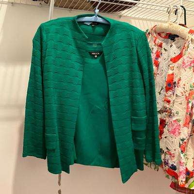 M1531 Lot of Eleven Ladies Dress Jackets Neiman Marcus, Tyler Boe, Chicos and more