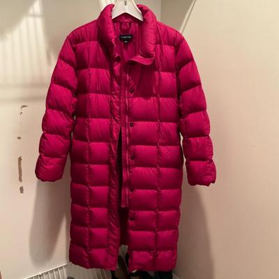 M1539 Ladies Pink Land's End Quilted Winter Coat