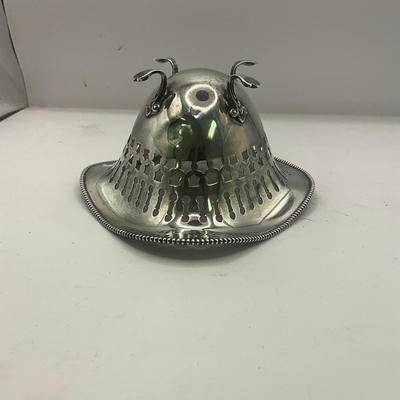 D1550 Small Sterling Silver Reticulated Footed Bowl