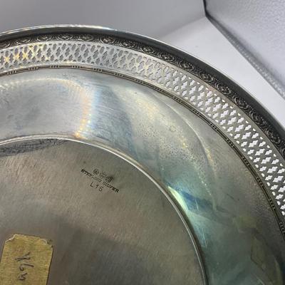 D1552 Sterling Silver Reticulated Edge Plate