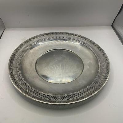 D1552 Sterling Silver Reticulated Edge Plate