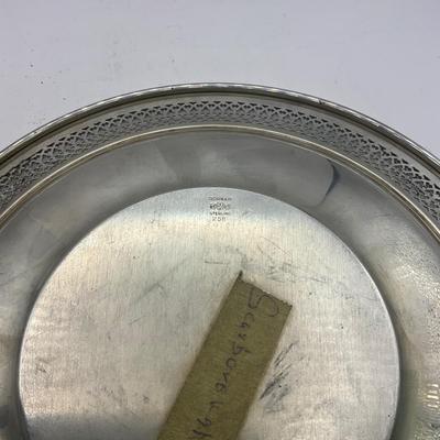 D1553 Sterling Silver Gorham Reticulated Edge Plate