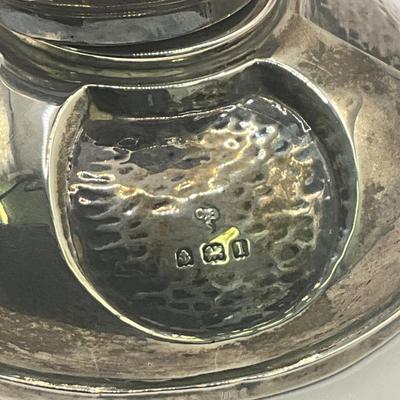D1554 Sterling Silver Artdeco Style Inkwell