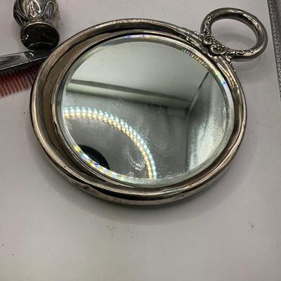 D1581 Sterling Silver Vanity Set with Shaving Mug