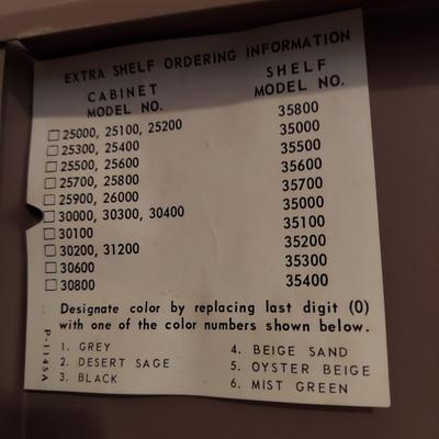 Metal Storage Cabinet (G-BBL)