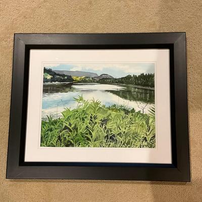 K575 Original Watercolor Painting of Landscape by Ivan Rasmussin