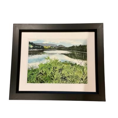 K575 Original Watercolor Painting of Landscape by Ivan Rasmussin