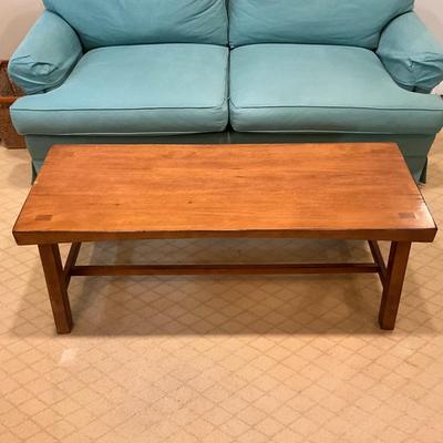 K581 Pottery Barn Tan Tibetan Coffee Table