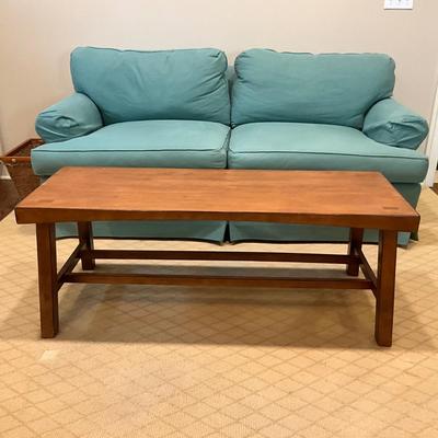 K581 Pottery Barn Tan Tibetan Coffee Table