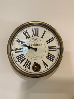 K585 Vintage Style Pasquier Paris Wall Clock