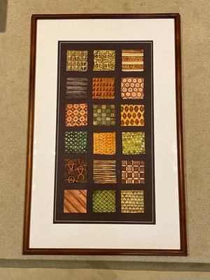 K588 Original Watercolor on handmade paper "Kapa Kahiko" by Cindy Conklin Hawaii