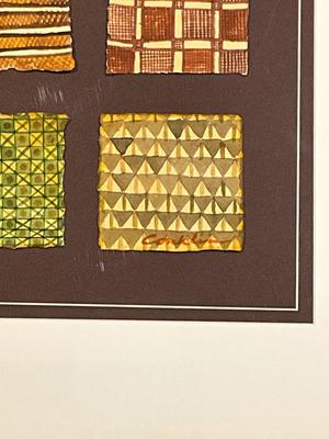 K588 Original Watercolor on handmade paper "Kapa Kahiko" by Cindy Conklin Hawaii