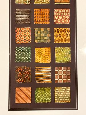 K588 Original Watercolor on handmade paper "Kapa Kahiko" by Cindy Conklin Hawaii