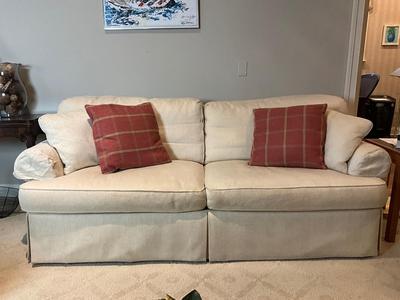 L605 SHERRILL White Blend Down Cushion Sofa