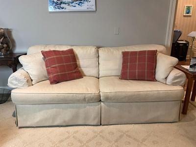 L605 SHERRILL White Blend Down Cushion Sofa