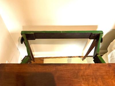 L606 Antique French Fliptop Mahogany Card Table