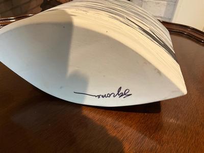 L610 Sirley Gromon Ceramic Signed Bird Vase