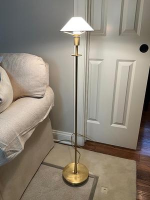 L611 Brass HOLTKÖTTER Halogen Floor Lamp