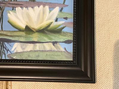 L613 Original Pastel of "Lily in Blue" by Elinor Petterson
